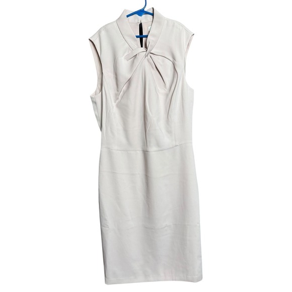 Club Monaco SleevelessTwist Neck Dress Pink Rose Size 4 Career Classy Minimalist - Picture 1 of 11